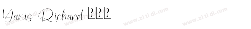 Yanis Richard字体转换